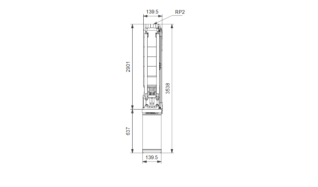 Grundfos SP 9-52 Rp2 6"3X380-415/50 11kW