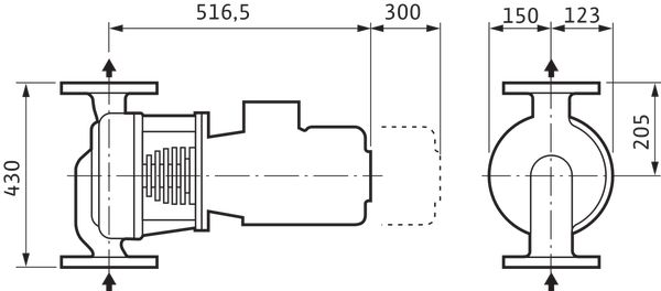 Насос Wilo IPH-W 80/140-1,1/4