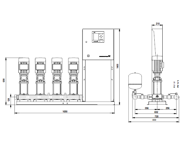 Grundfos Hydro MPC-E 4 CRE 3-10