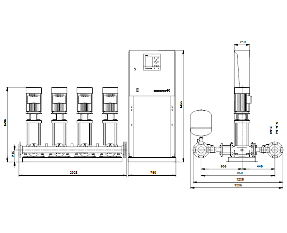 Grundfos Hydro MPC-E 4 CRE 32-7