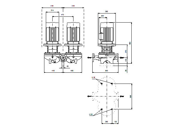 Grundfos TPD 80-520/2 A-F-A-GQQE 3x400 В, 2900 об/мин