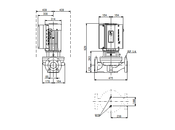 Grundfos TPE 65-720/2-S A-F-A-BAQE 3x400 В, 2900 об/мин