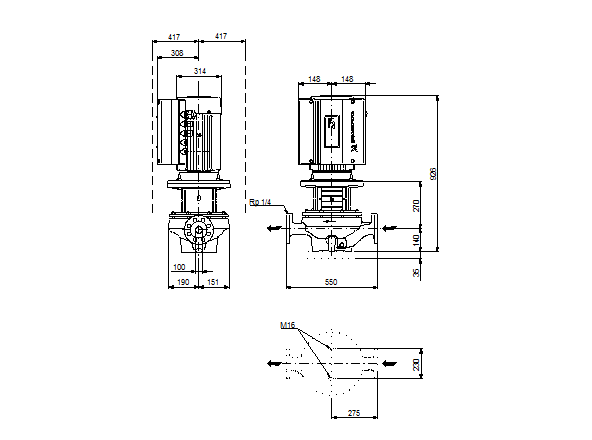 Grundfos TPE 100-360/2-S A-F-A-BAQE 3x400 В, 2900 об/мин 