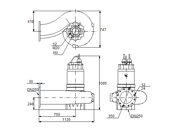 Grundfos S2.100.250.170.4.54E.H.232.G.