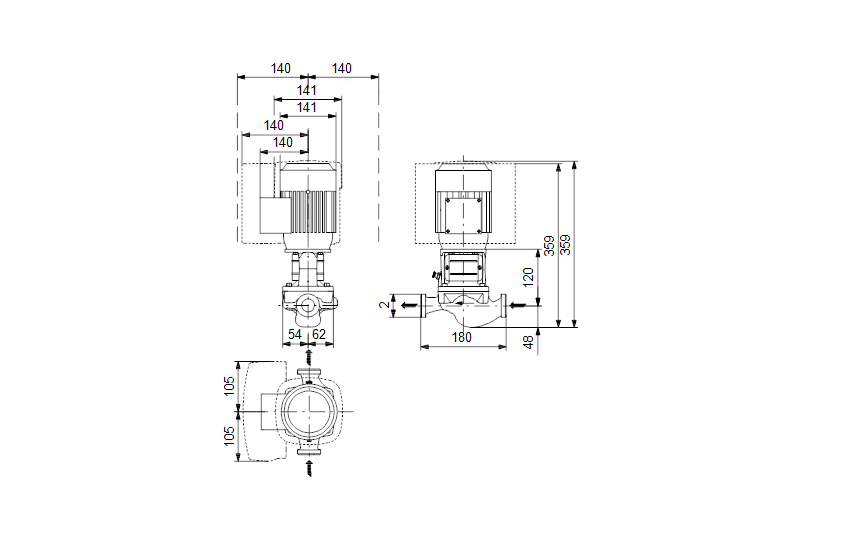 Grundfos TPE 32-50/2