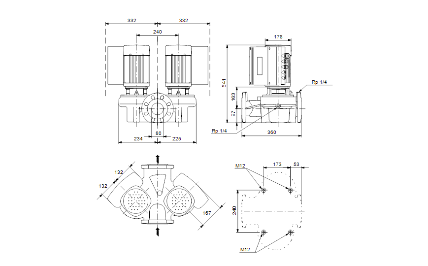 Grundfos TPED 80-120/2-S A-F-A-BUBE