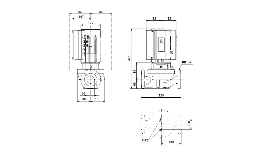 Grundfos TPE 40-190/2