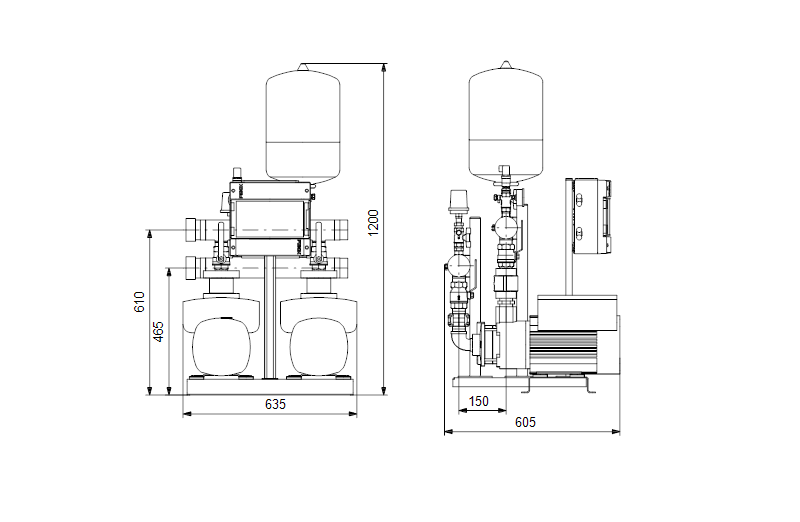 Grundfos HYDRO MULTI-E 2 CME 10-2