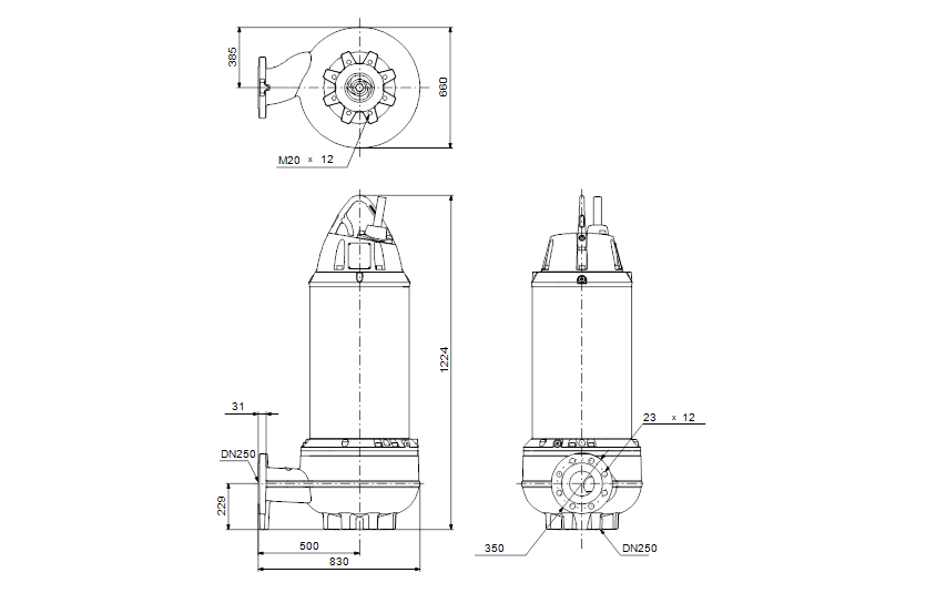 Grundfos SE1.140.250.200.4.52L.H.N.51D