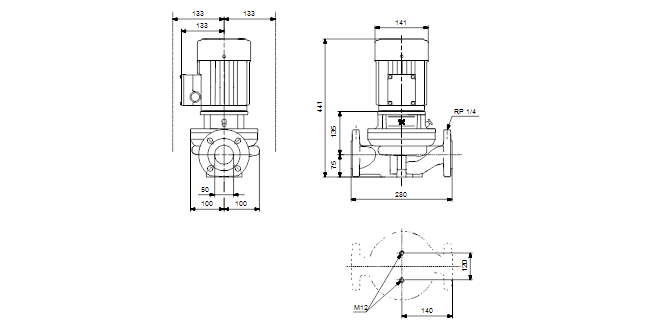 Grundfos TP 50-120/2 B A-F-Z-BUBE