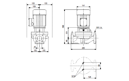 Grundfos TP 40-180/2 B A-F-Z-BUBE