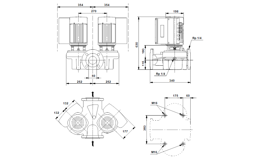 Grundfos TPED 50-290/2-S A-F-A-GQQE 3x400 В, 2900 об/мин