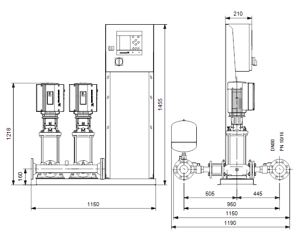 Grundfos Hydro MPC-E 2 CRE 15-9