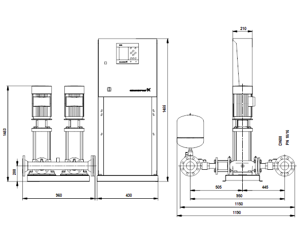 Grundfos Hydro MPC-E 2 CRE 20-10