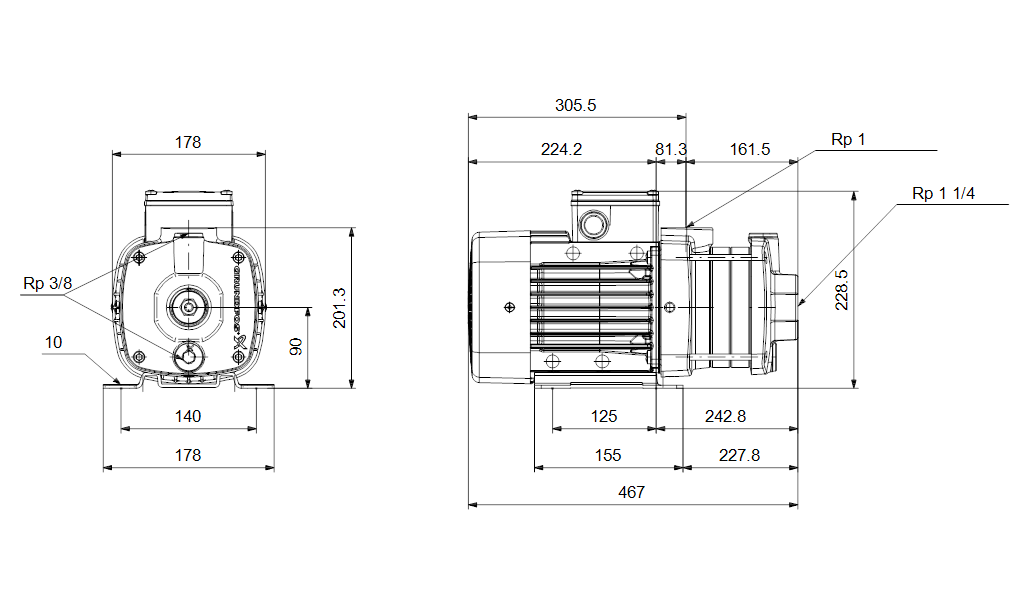 Grundfos CM-A 5-7 A-R-A-V-AQQV 1x230В