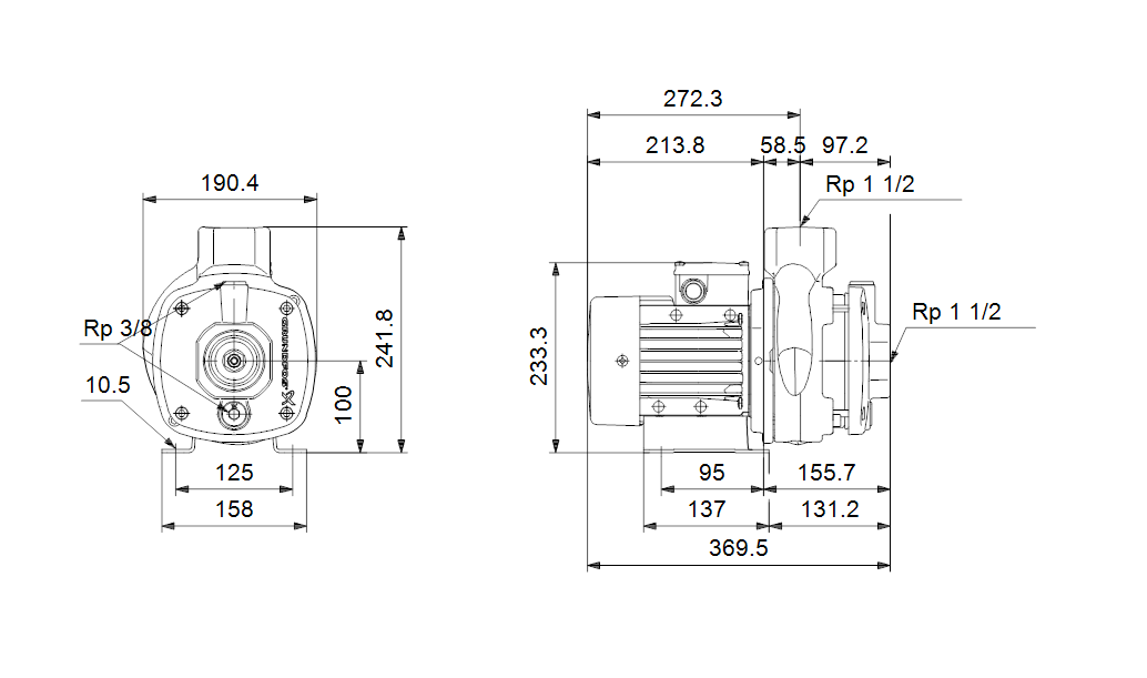 Grundfos CM-A 10-1 A-R-A-E-AQQE 1x230В