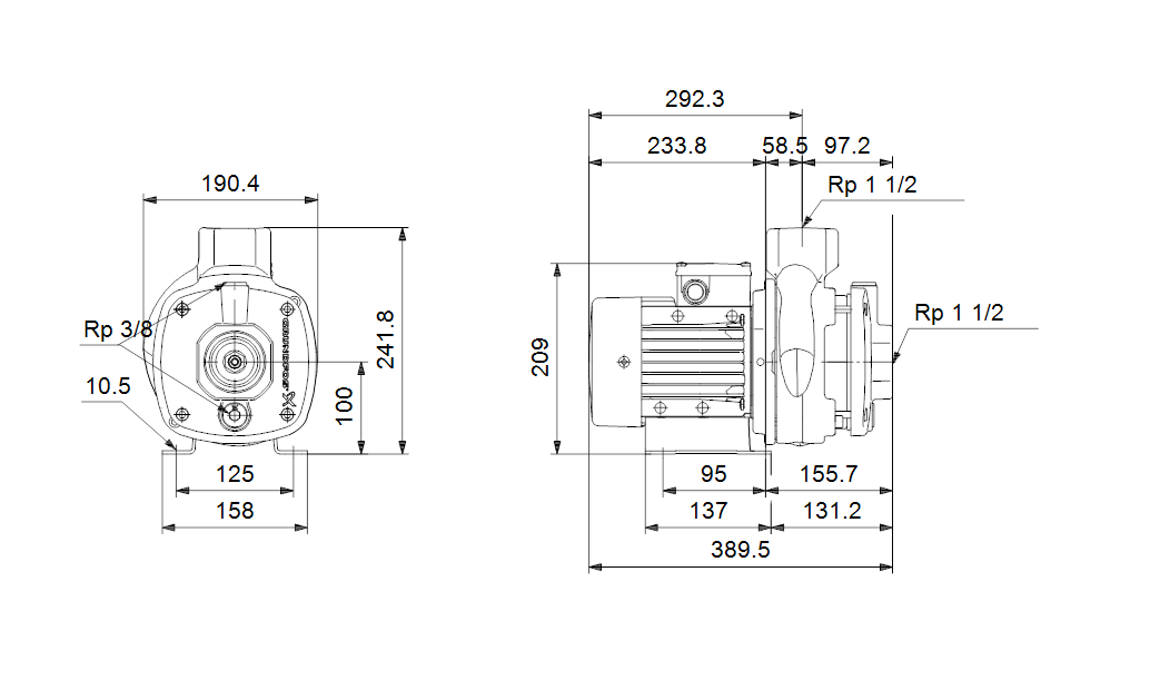 Grundfos CM-A 10-2 A-R-A-E-AQQE 3x400В