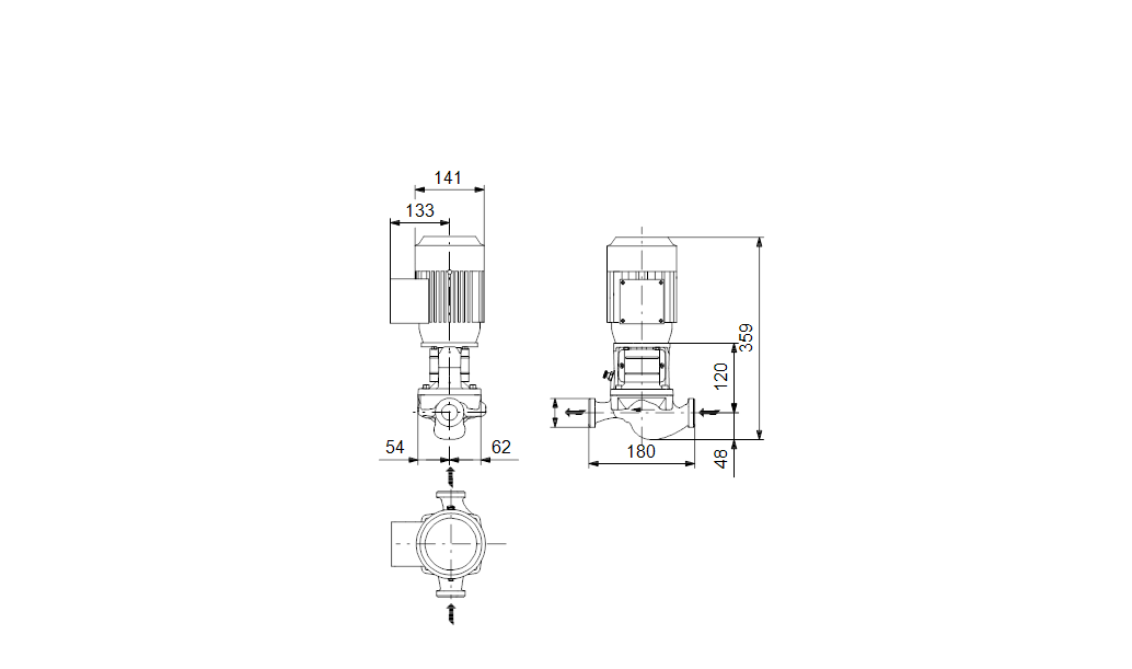 Grundfos TP 32-80/2 A-O-A-BQBE 1x230 B, 2900 об/мин