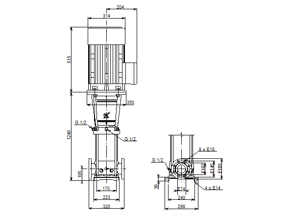 Grundfos CR 32-10-2 A-F-A-V-HQQV 3х400 В