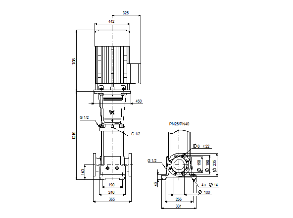 Grundfos CR 64-7 A-F-A-E-HQQE 3х400 В