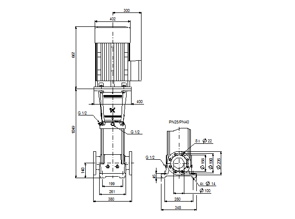 Grundfos CR 90-5 A-F-A-E-HQQE (снят с производства)