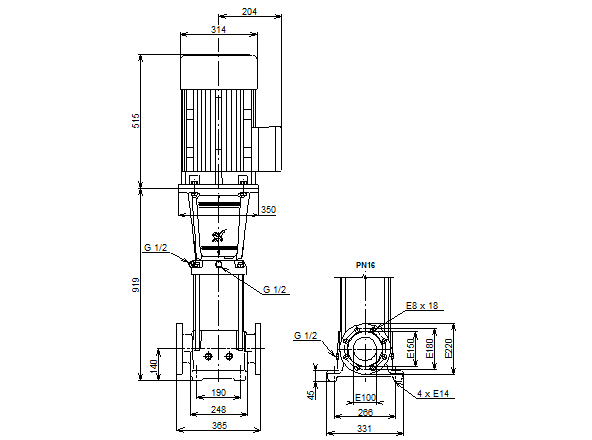 Grundfos CR 64-4-2 A-F-A-V-HQQV 3х400 В