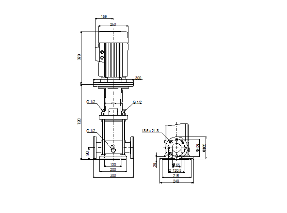 Grundfos CRN 15-8 A-FGJ-G-E-HQQE (фланец по DIN)