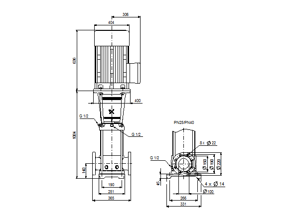 Grundfos CRN 64-6-1 A-F-G-V-HQQV