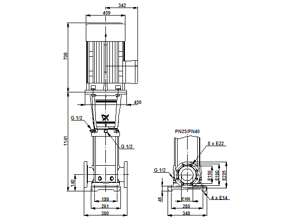 Grundfos CRN 90-6-2 A-F-G-V-HQQV (Снят с производства)