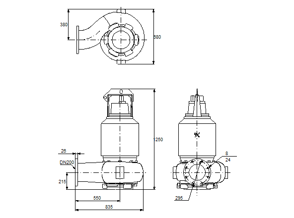 Grundfos S2.100.200.260.4.58L.S.266.G.Ex.