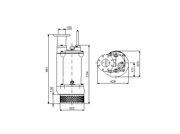 Grundfos DWK.O.13.150.75.5.1D