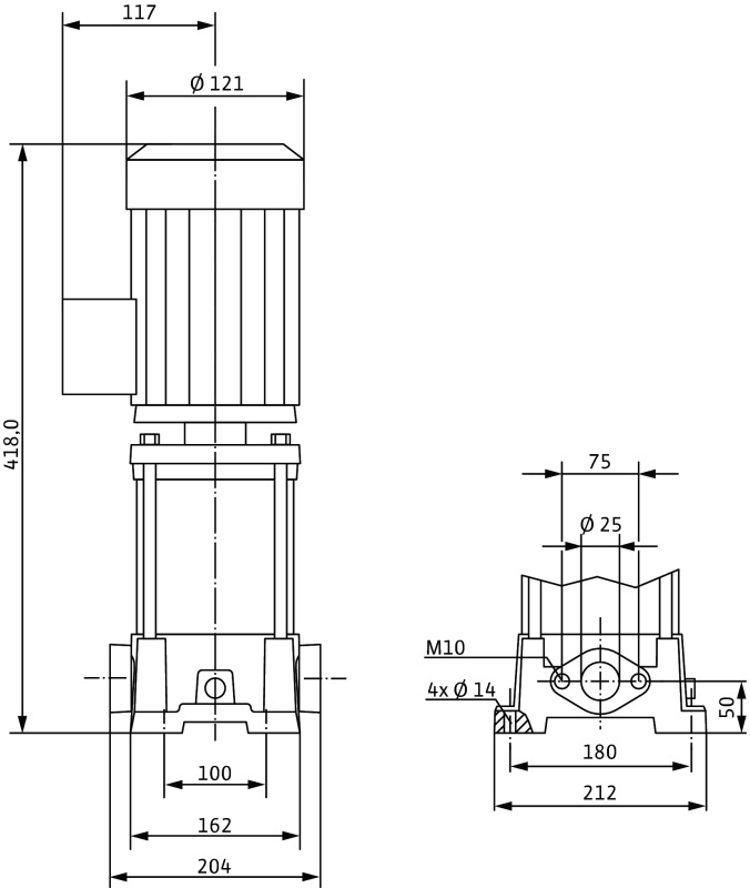 Насос Wilo-Multivert MVIL310-16/E/1-230-50-2