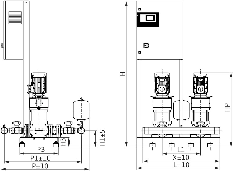 Установка Wilo-Comfort CO-2HELIX V2204/K/CC-01