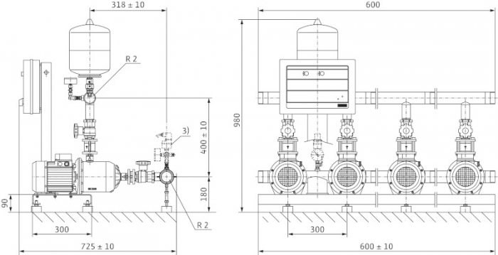 Установка Wilo-Economy CO-2 MHI 804/ER-EB-R