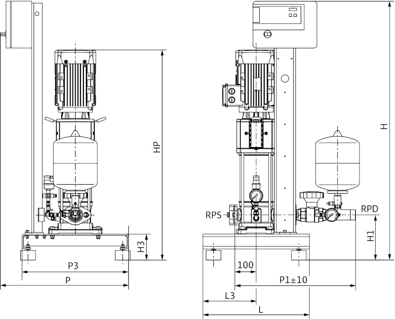 Установка Wilo-Economy CO-1HELIX V1607/K/CE-01