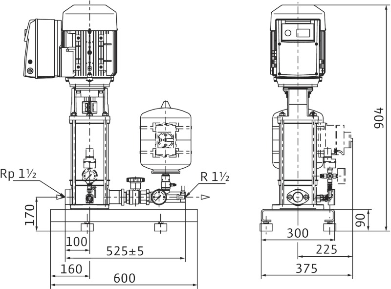 Установка Wilo-Comfort-Vario COR-1 MVIE 806-2G GE-R