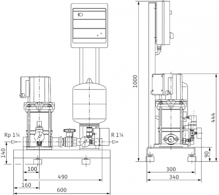 Установка Wilo-Economy CO-1MVIS806/ER-PN10-R