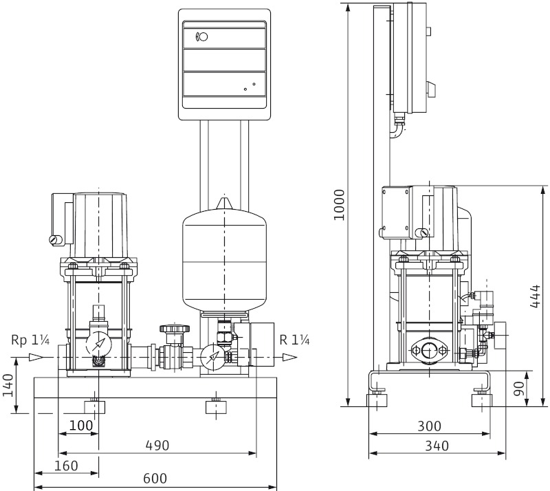 Установка Wilo-Economy CO-1MVIS204/ER-PN6-R