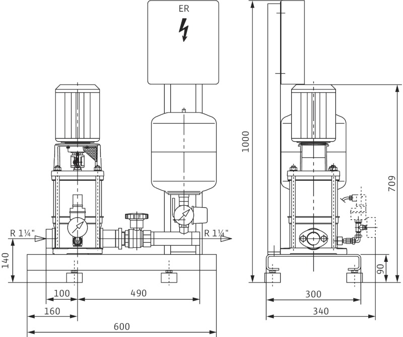 Установка Wilo-Economy CO-1MVI807/ER-PN16-R