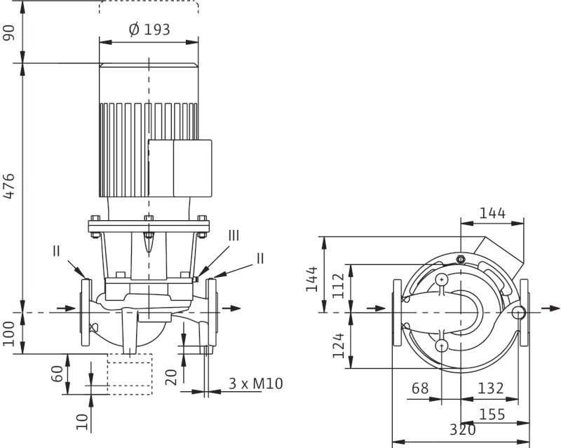 Насос Wilo IL65/120-3/2