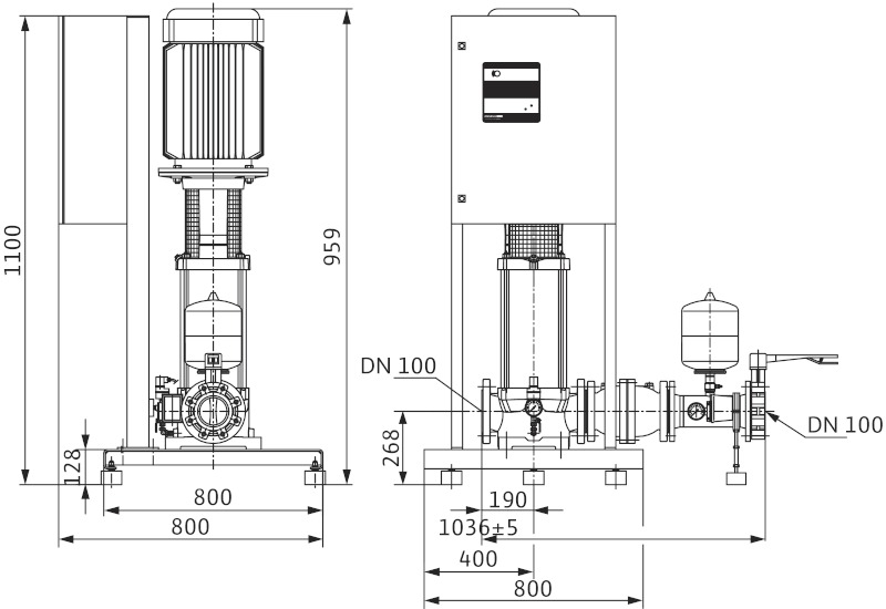 Установка Wilo-Economy CO-1MVI7001/1/ER(DE)-PN16