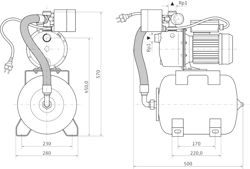 Насос Wilo-Jet HWJ-204-EM-50