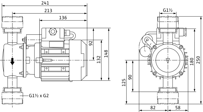 Насос WILO-VeroLine IP-Z 25/6 EM