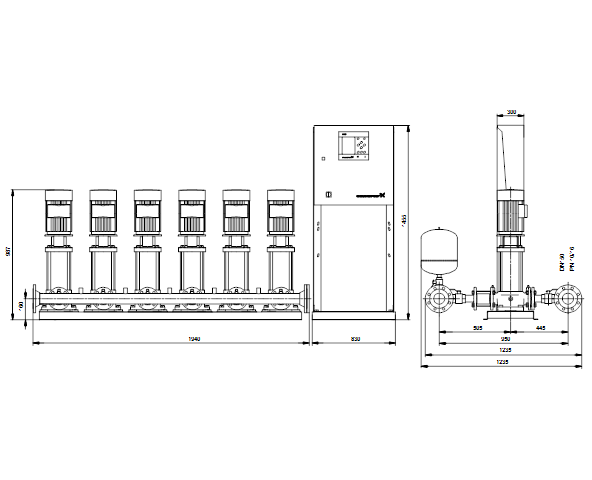 Grundfos Hydro MPC–F 6 CR 15-5 (снят с производства)