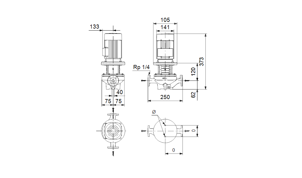 Grundfos TP 40-90/2 A-F-A-BQQE 1x230 В, 2900 об/мин