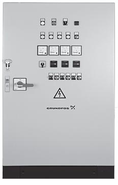 Шкаф управления Grundfos Control WW-S 2x24-29,9A SD 1, Стандарт + АВР + счетчик пусков, Уличный